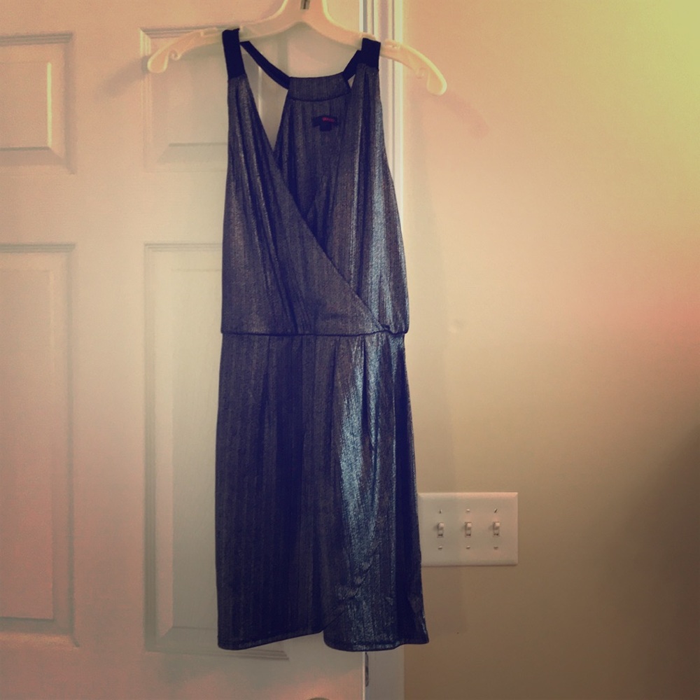 Metallic black dress